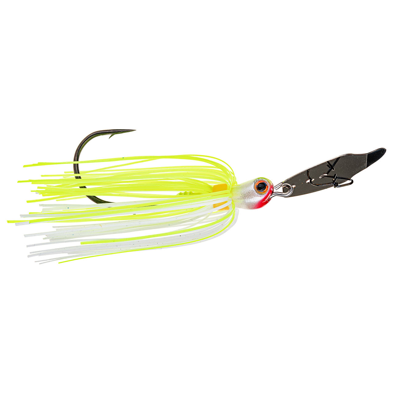 Strike King Tungsten Thunder Cricket Vibrating Jig 3/8 oz / Chartreuse White