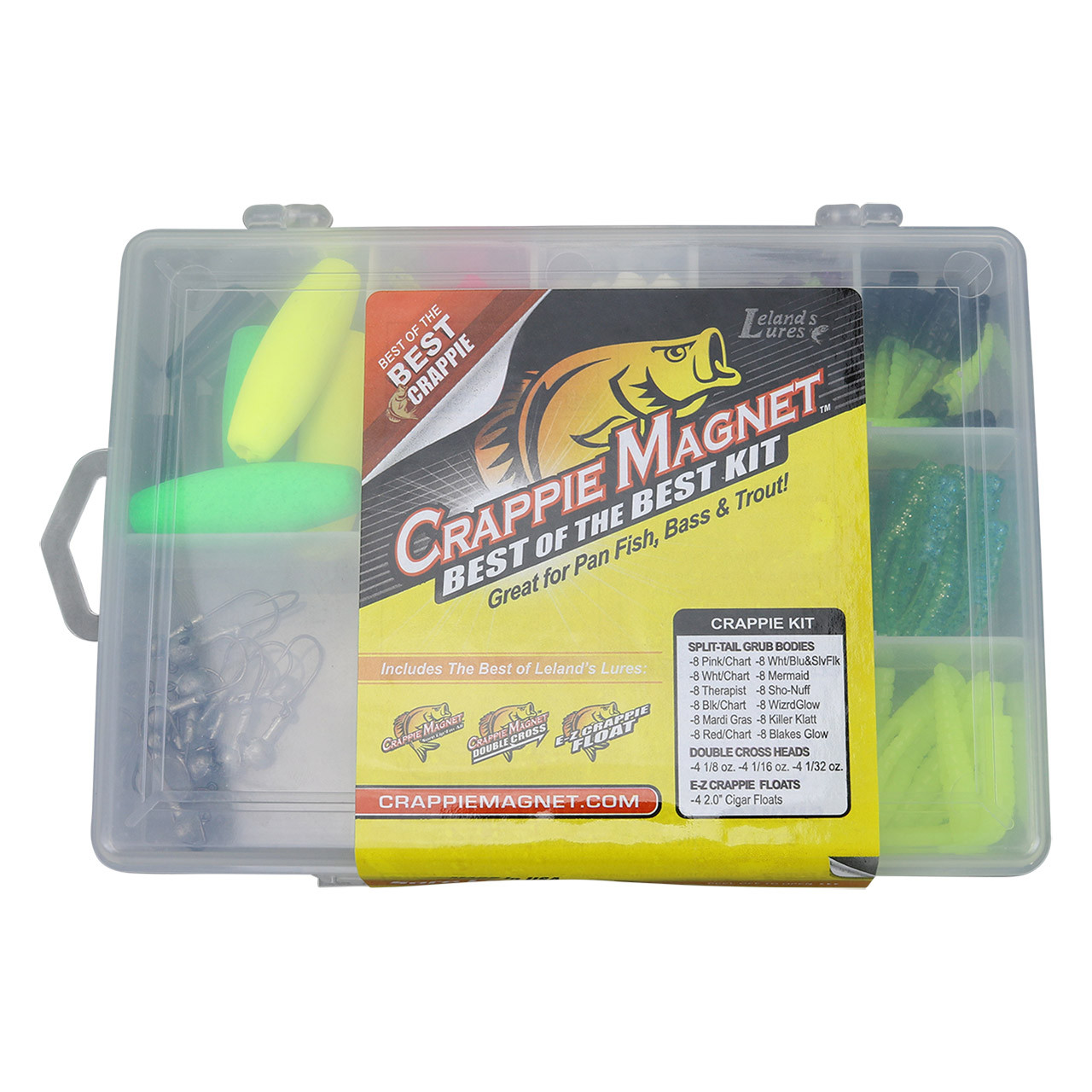 Leland Lures Crappie Magnet Best Of The Best Kit - Great For Panfish/Bass/Trout