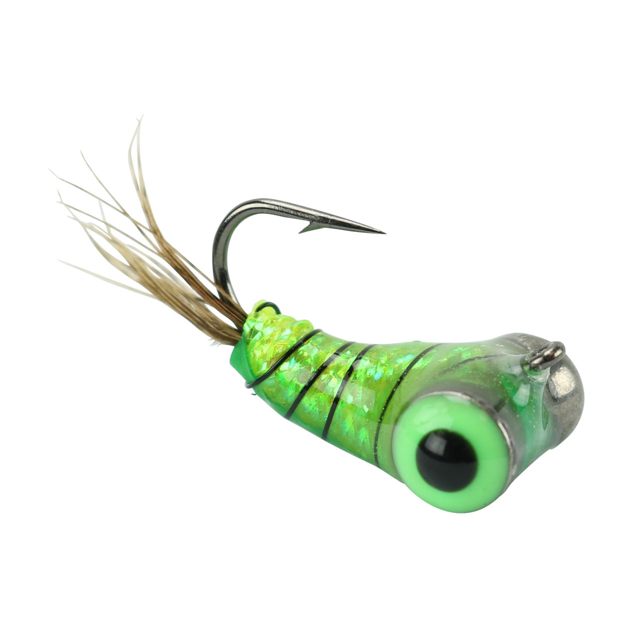 Widow Maker Lures Tungsten Fly Glow Ice Jig | Glow Orange; 8 | FishUSA