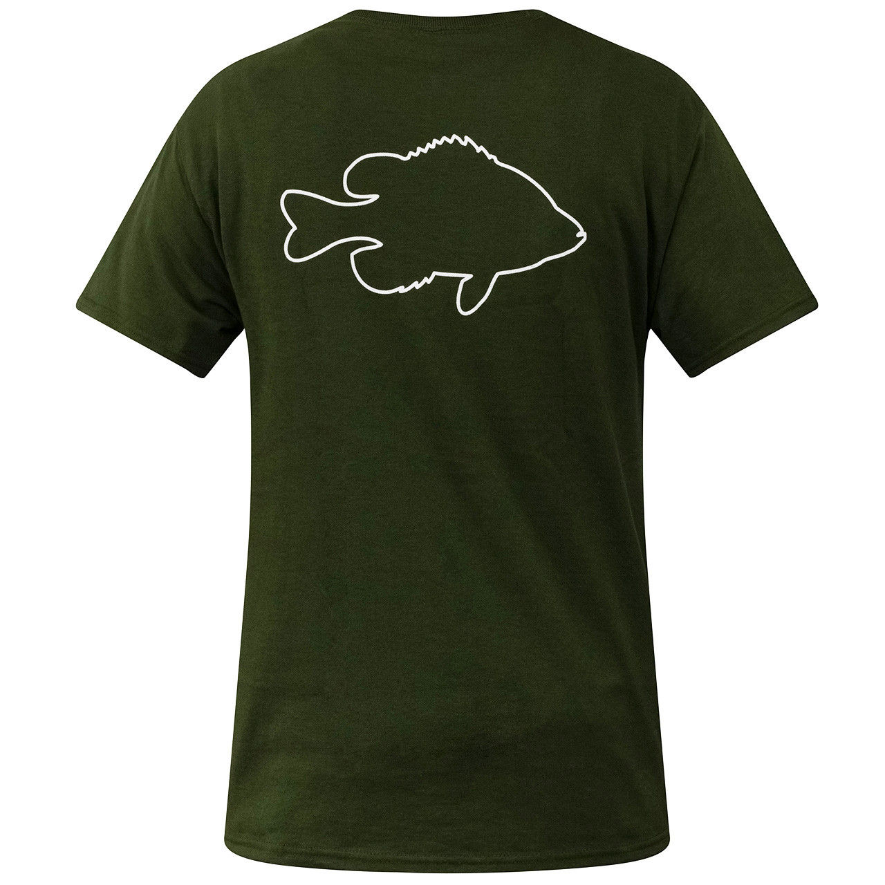 FishUSA Men's Crappie Tactics T-Shirt | Military Green; M | FishUSA