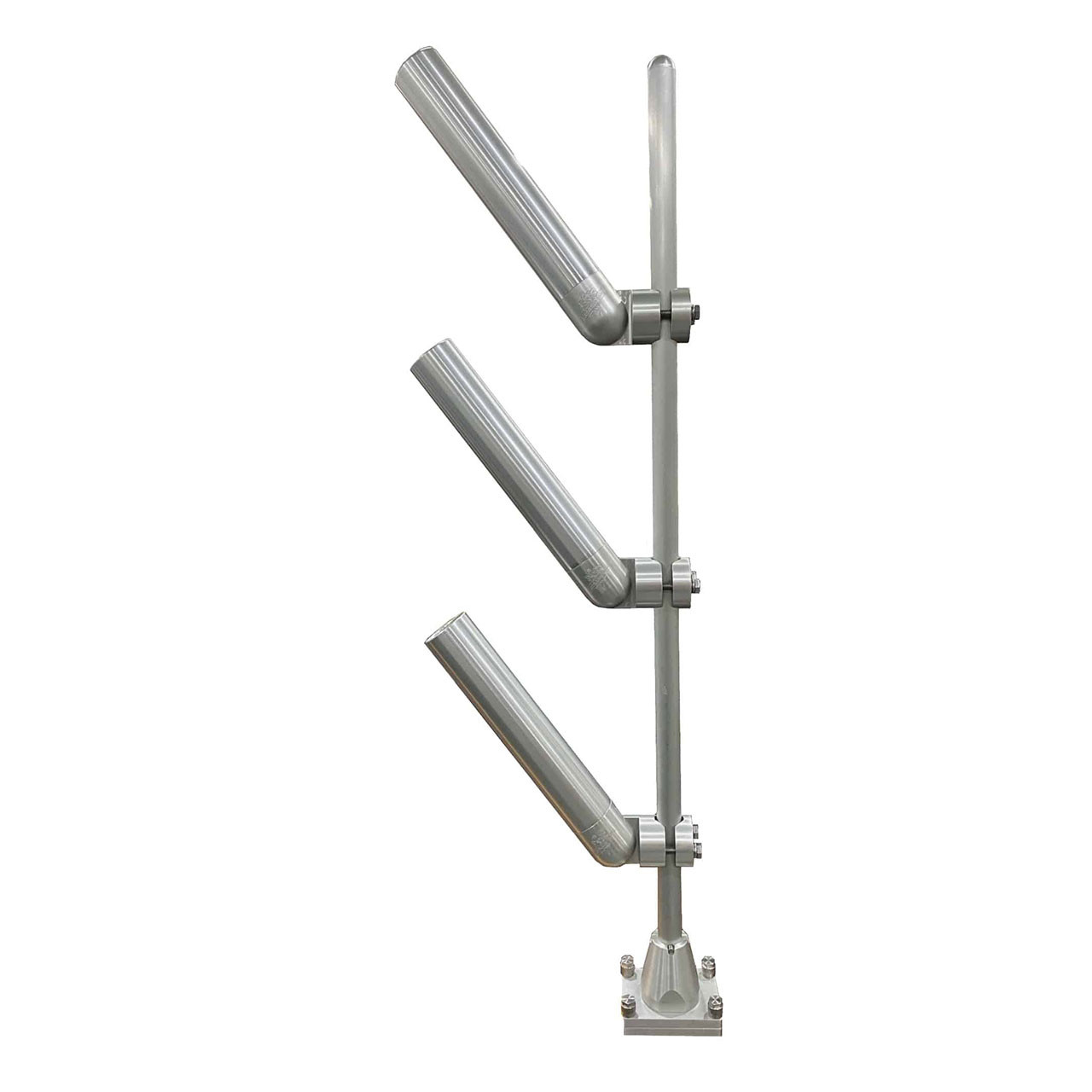 vertical fishing rod holder THKFISH Wall Mount Rack Holds 8 Rods, Blue install and tighten all screws Space-Saving Vertical Wall-Mounted Rack |