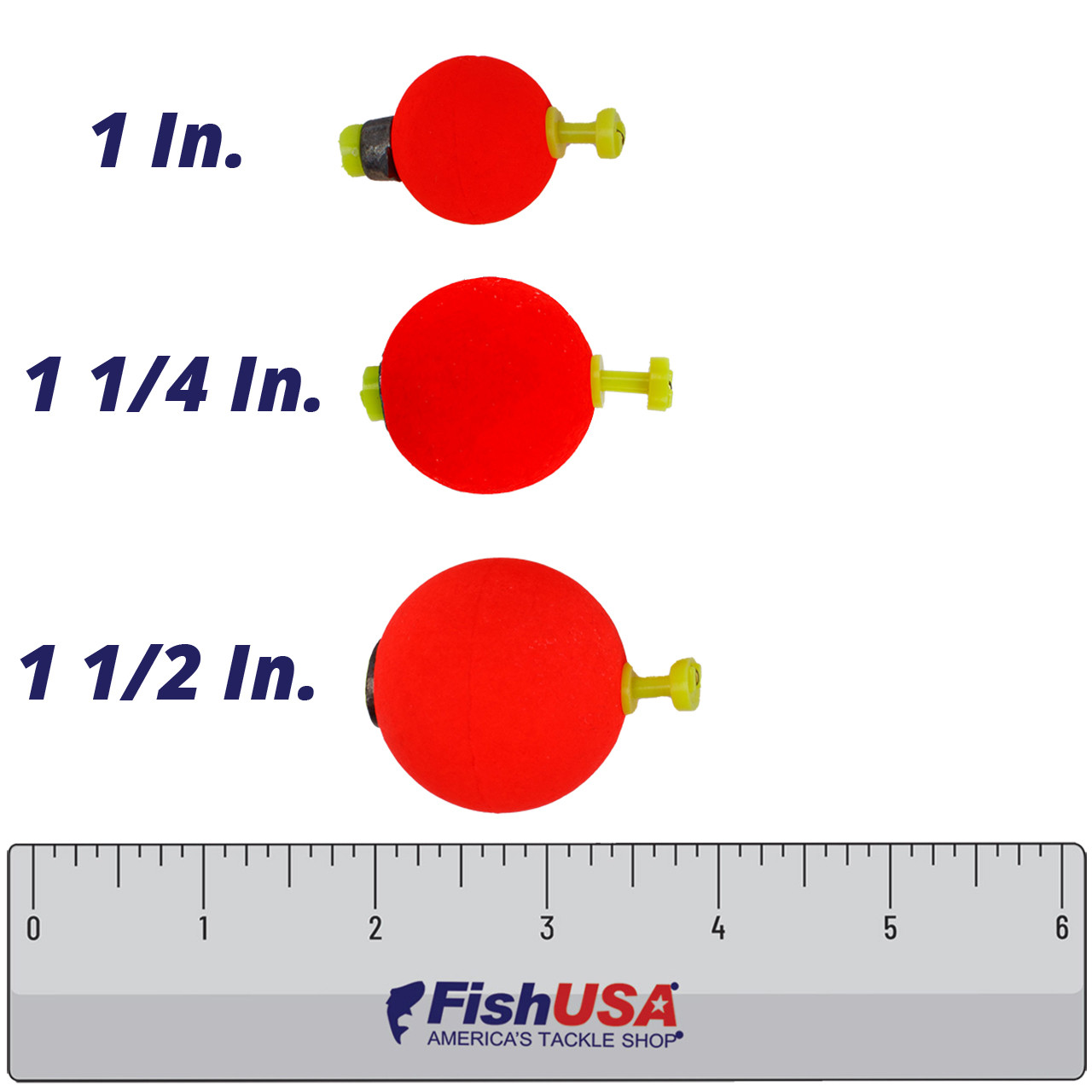  Foam Round Floats WEIGHTED-1-1/4 : Fishing Corks
