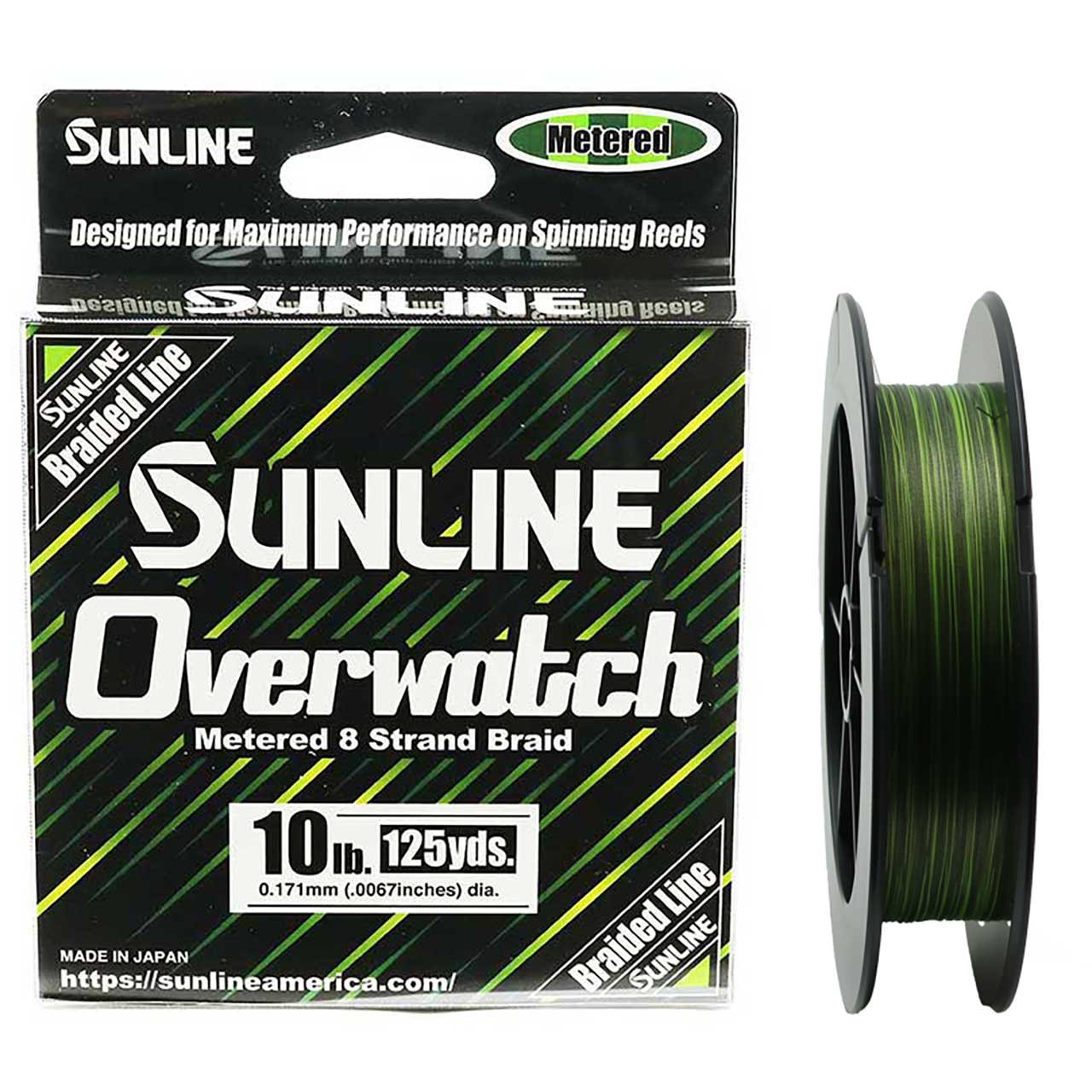 Sunline Overwatch Metered Braid - Green — Discount Tackle