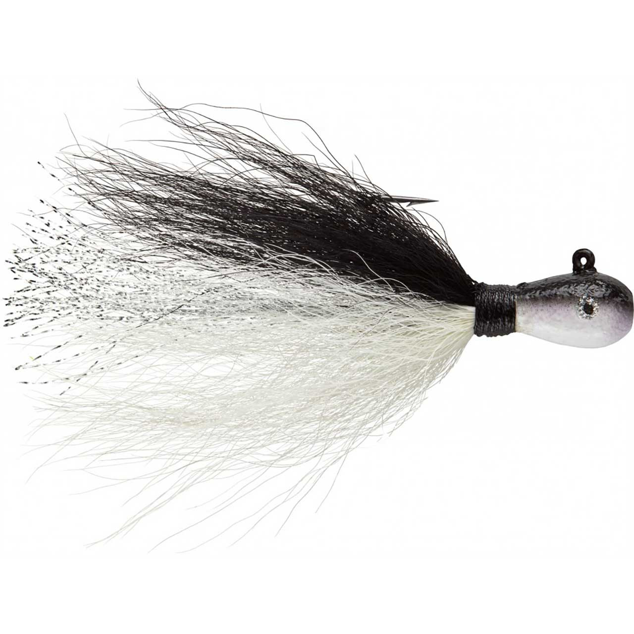 Mepps Bucktail Jig | Black-White; 1/2 oz. | FishUSA