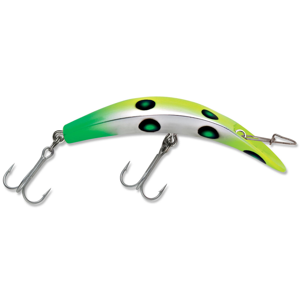 Old LUHR JENSEN K-16 KwikFish CHARTREUSE FLO RED DOT SPARKLE – Toad Tackle