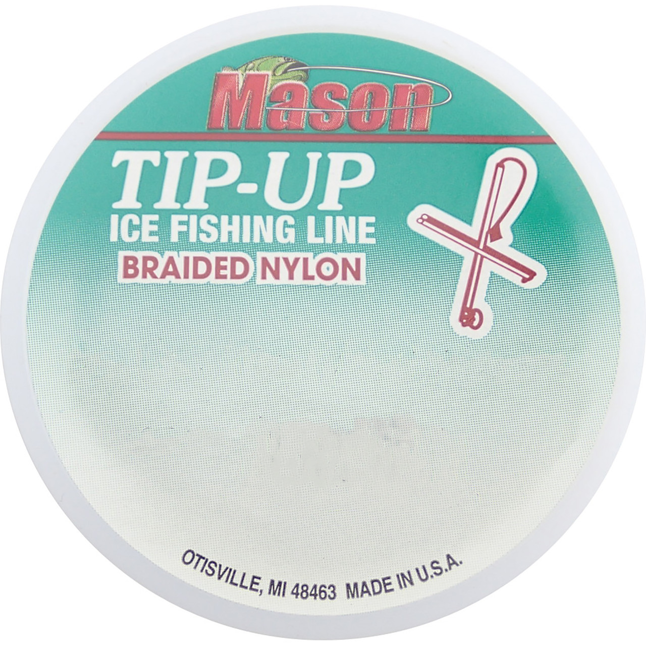 Mason Braided Tip-Up Line 15 lb.; Dark Green; 50 yds.