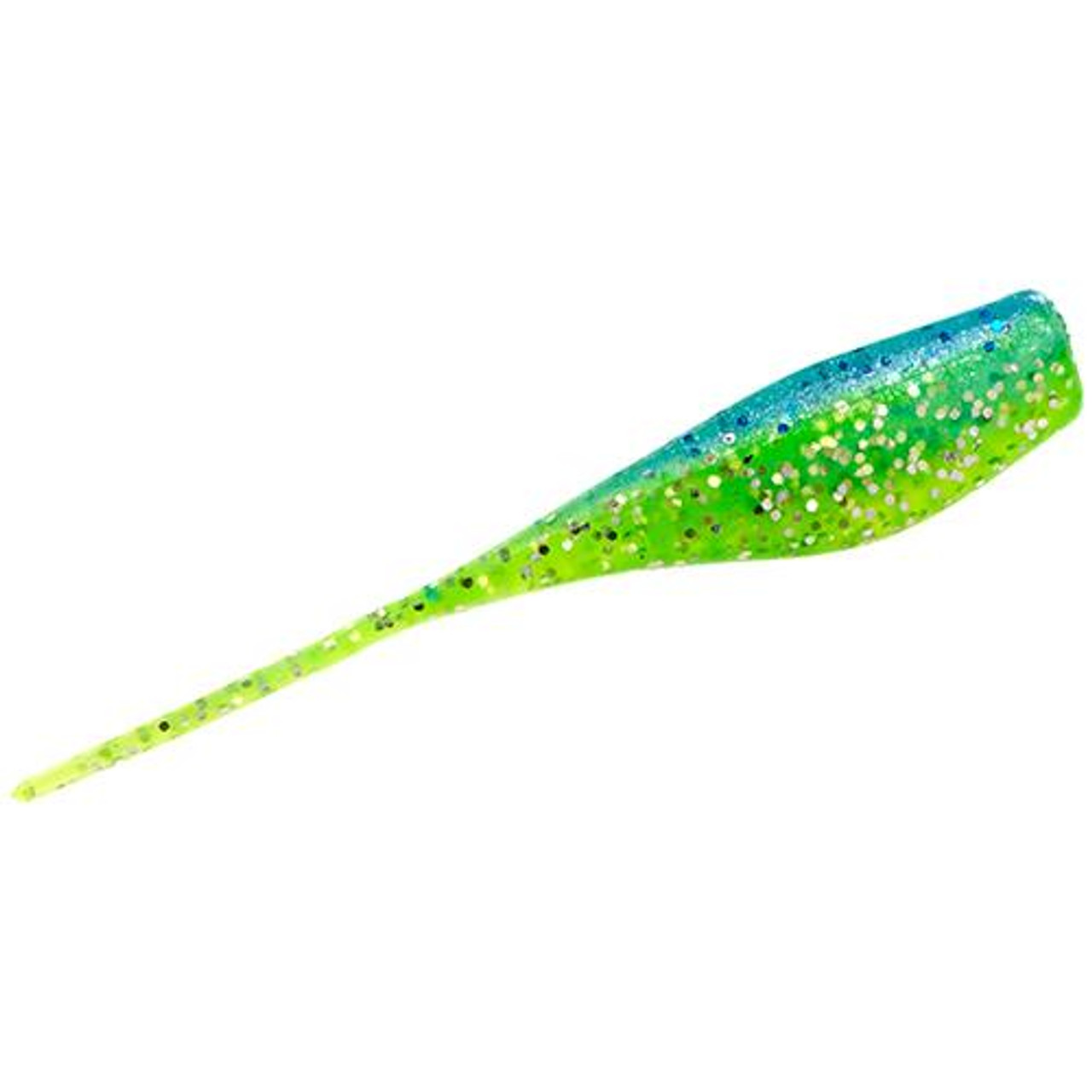 Strike King Mr. Crappie Lightning Shad - Tuxedo Black/Chartreuse