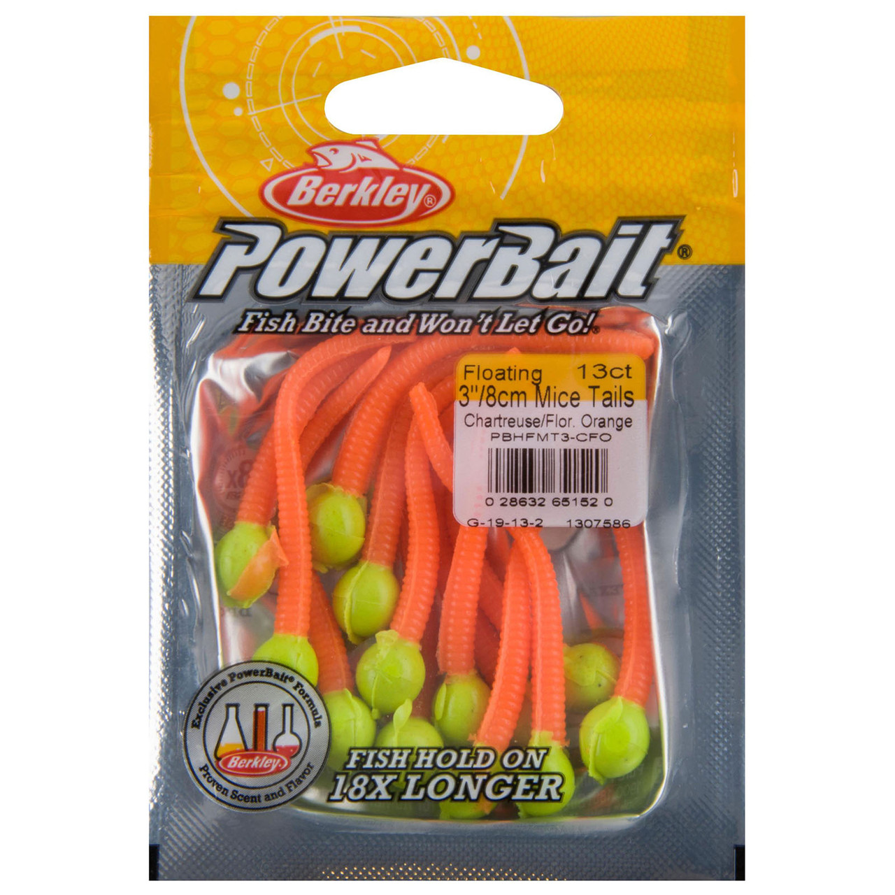 Berkley Powerbait Mice Tail Pearl White Flor Orange