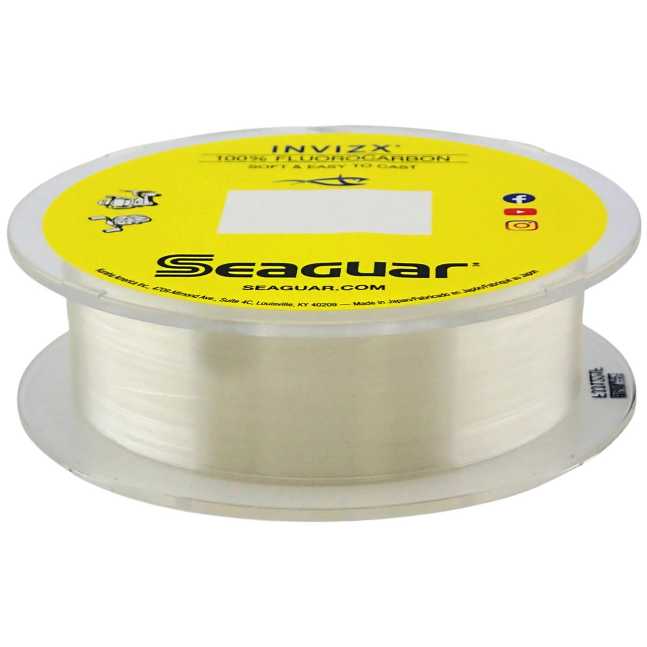 Seaguar Invizx 100% Fluorocarbon Fishing Line,  200 yds,  20lb Test