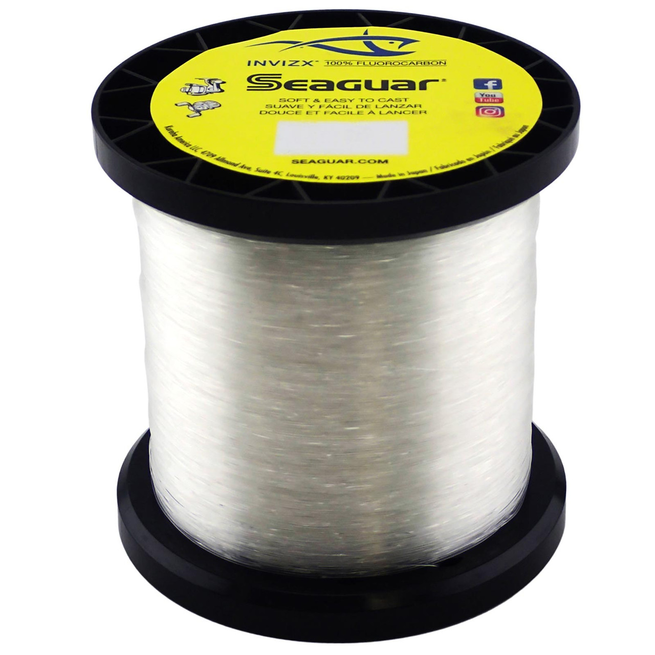 Seaguar AbrazX 100% Fluorocarbon Fishing Line, Clear Colombia