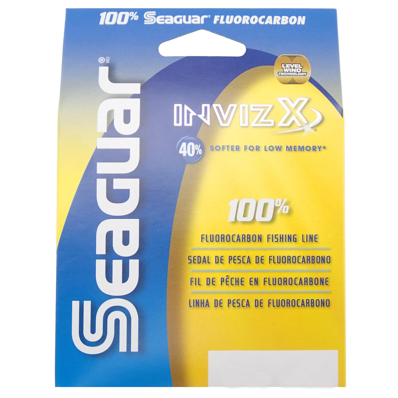 Ligne De Pêche Seaguar INVizX 100% Fluorocarbone – 20lb / 600yds, Claire, Japon