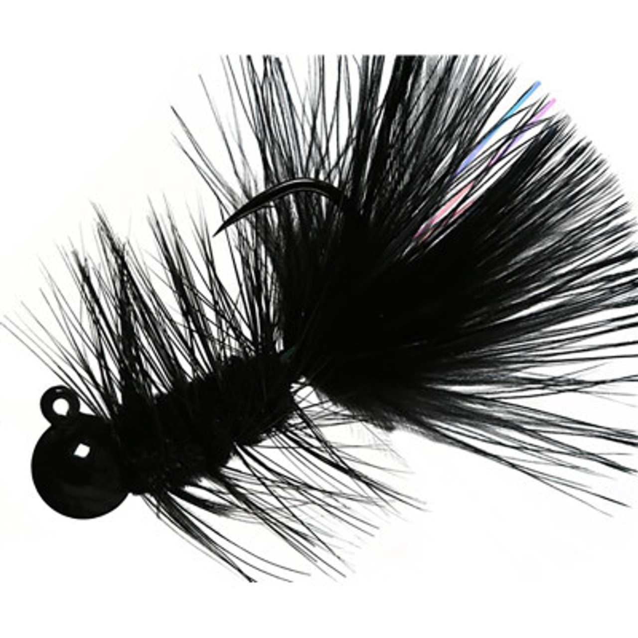 Tungsten Jig Head Woolly Bugger - Black and Olive