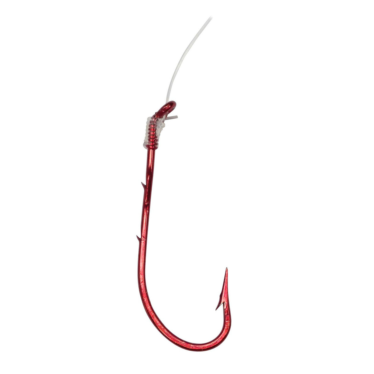 100xQuality Long Shank 1# RED Hooks Fishing Tackle