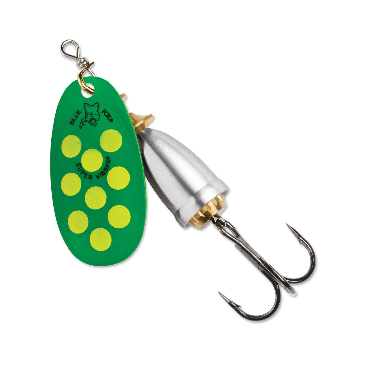 Blue Fox Classic Vibrax Spinner, Blue/Yellow