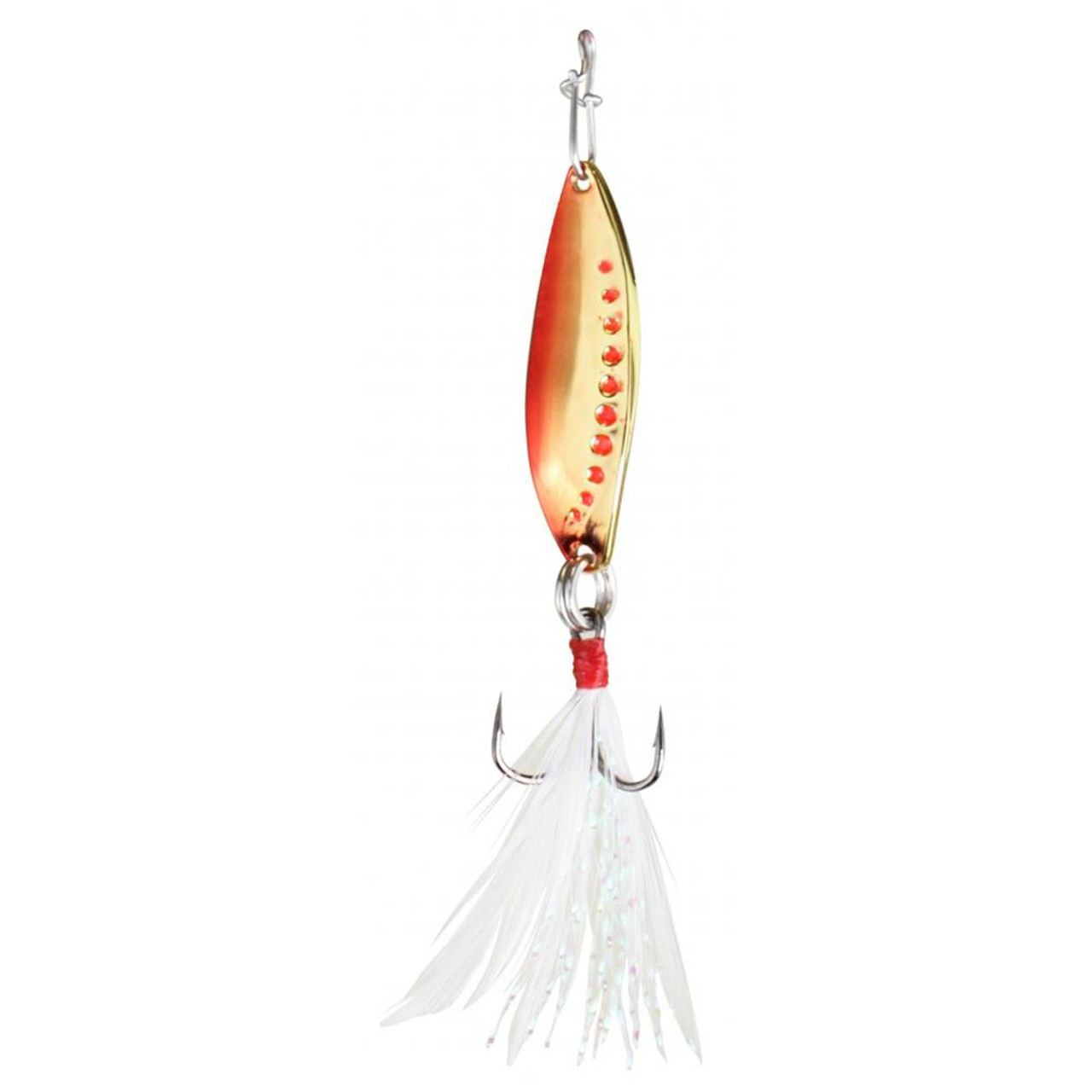 Clam Panfish Leech Flutter Spoon Red Gold; 1/32 oz.