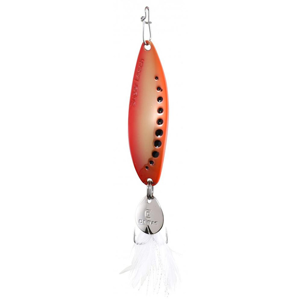 Clam Super Leech Flutter Spoon Red Gold; 3/8 oz.