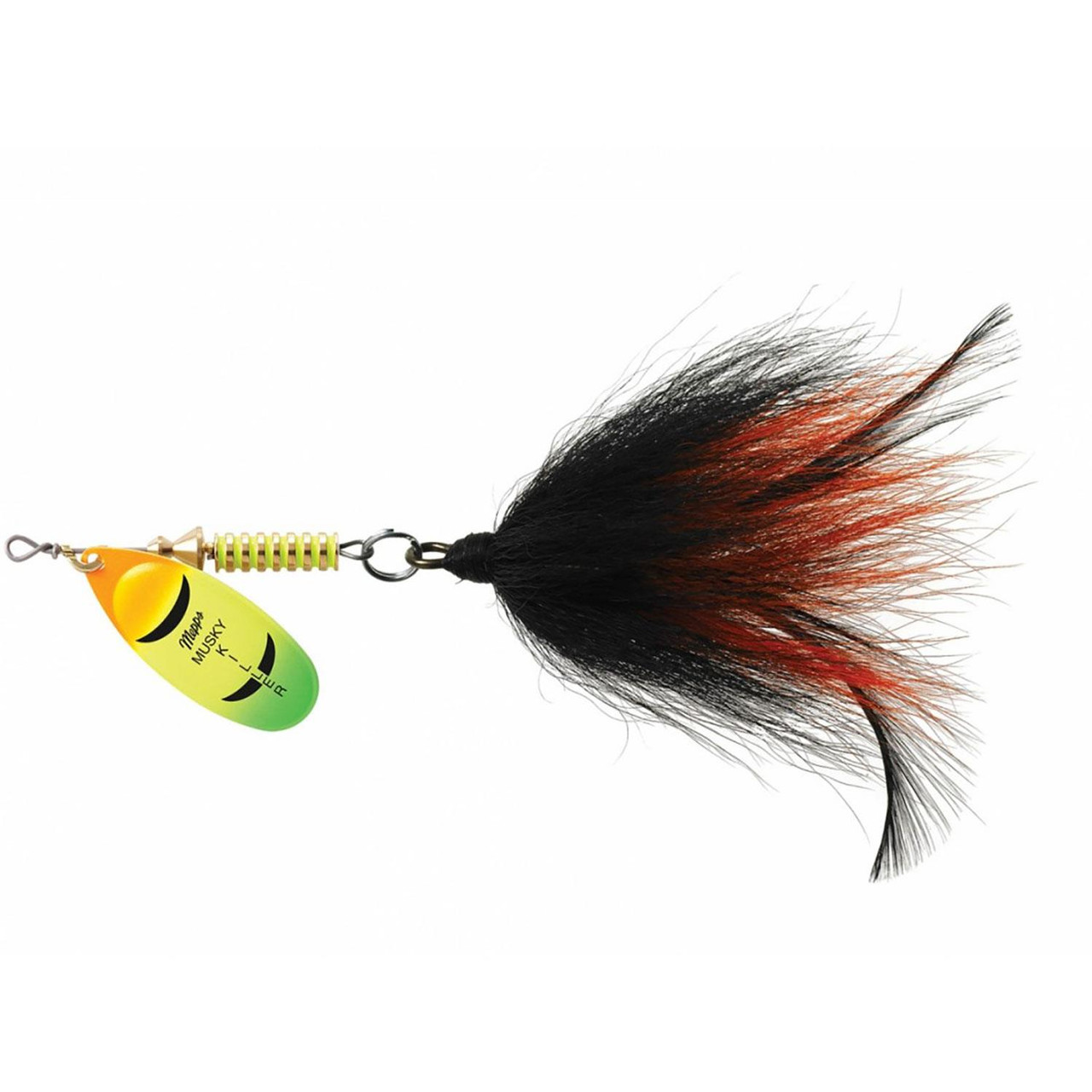 Mepps Musky Killer Spinner - Hot Firetiger/Black/Orange - 3/4 oz.