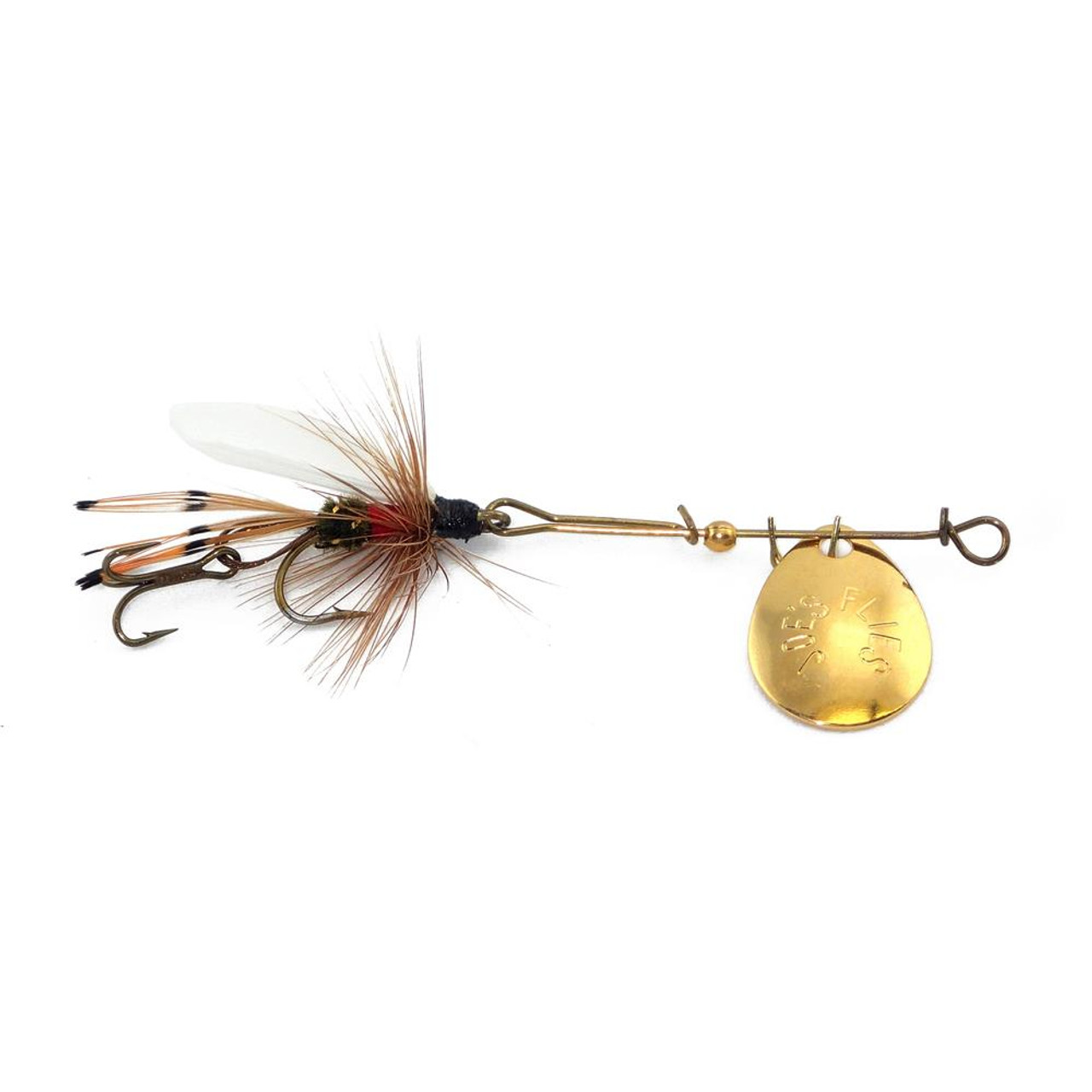 Joe's Flies Inline Spinner Short Striker Size 10 Brown