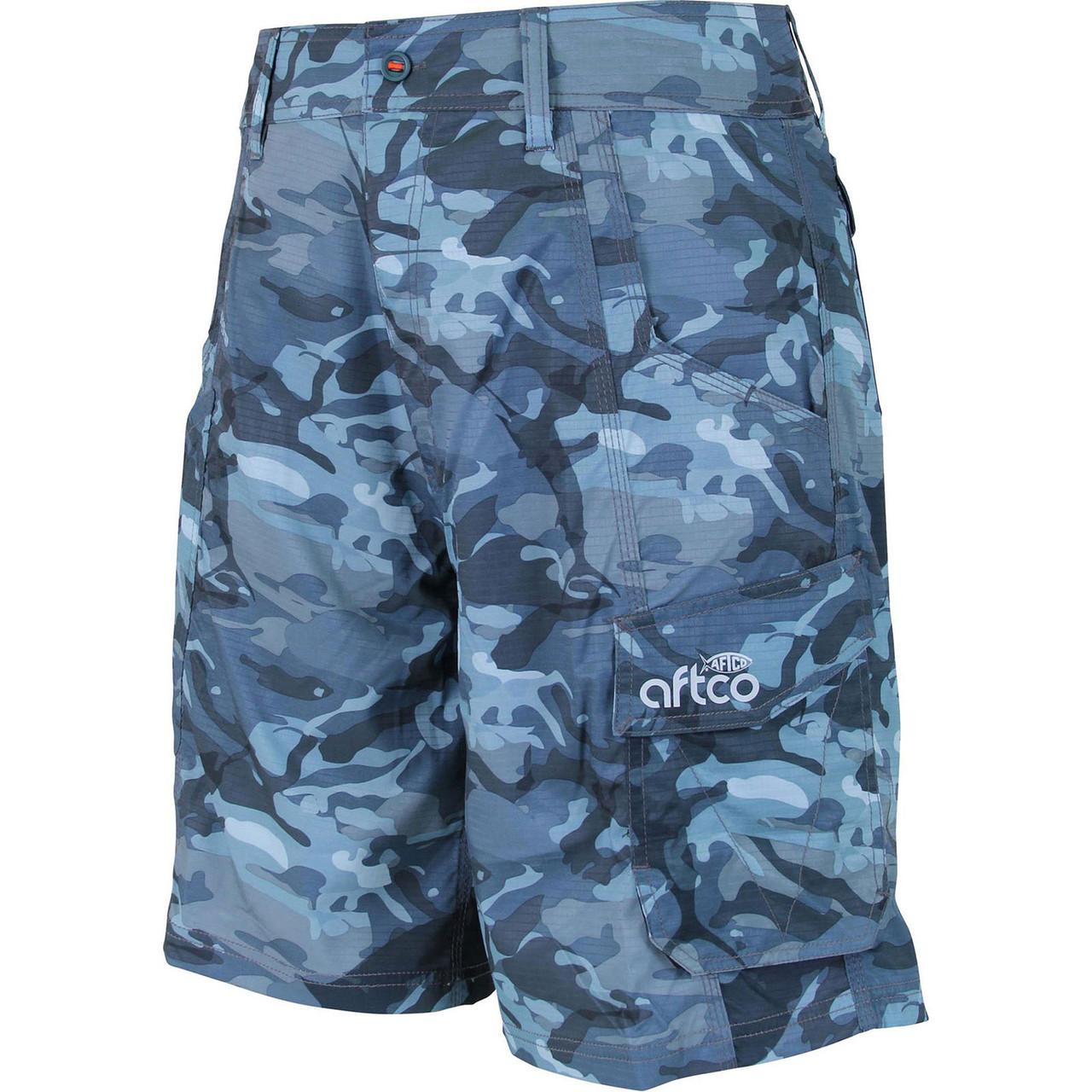 AFTCO Tactical Blue Camo Fishing Shorts 34