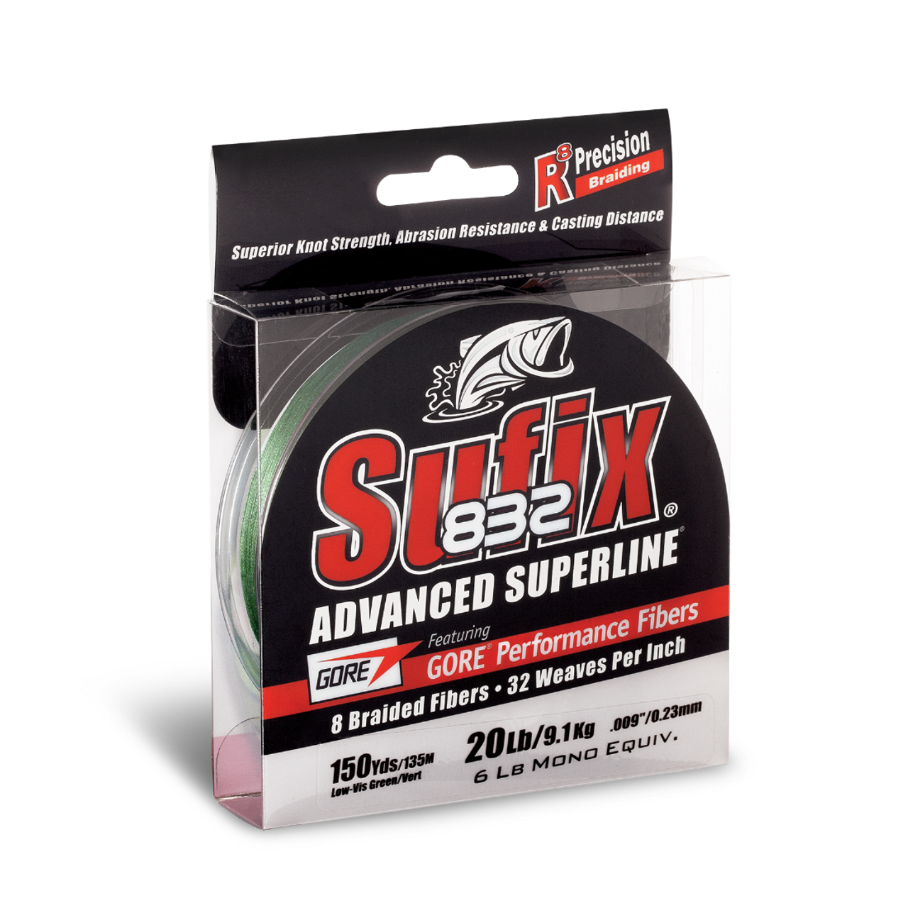 Sufix 832 Advanced Superline Braid Fishing Line 65lb Test 600 Yards Neon  Lime