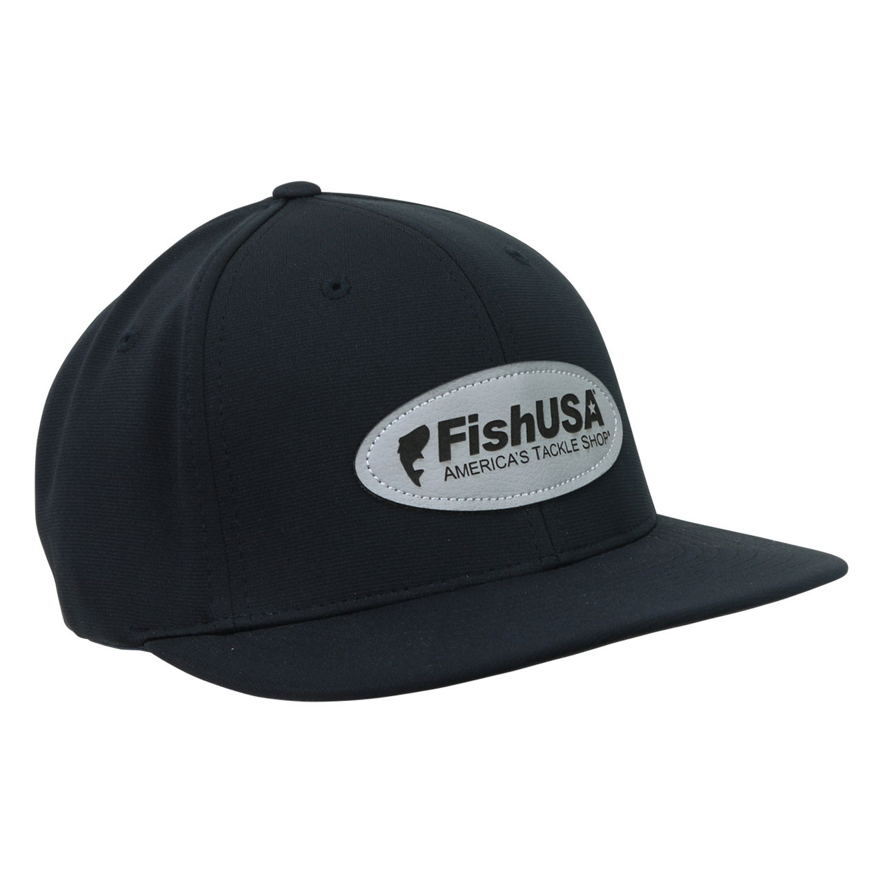 FishUSA Men's Classic Flexfit Hat | L/Xl; Black-Gray | FishUSA