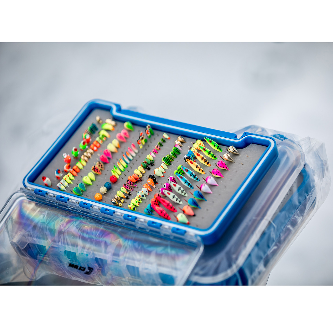 Clam 8813 Jig Box - Medium Base Deluxe Jig Box - Medium Silicone