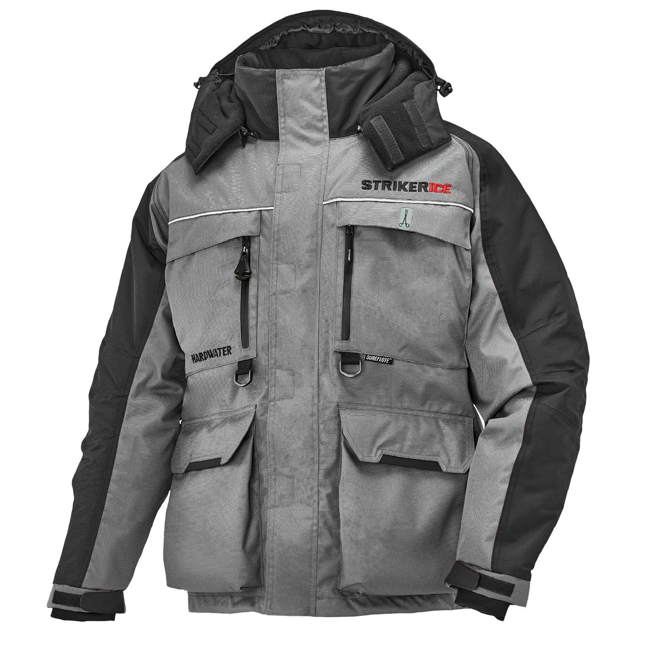 Striker Ice - Men's Hardwater Jacket - Gray / Black