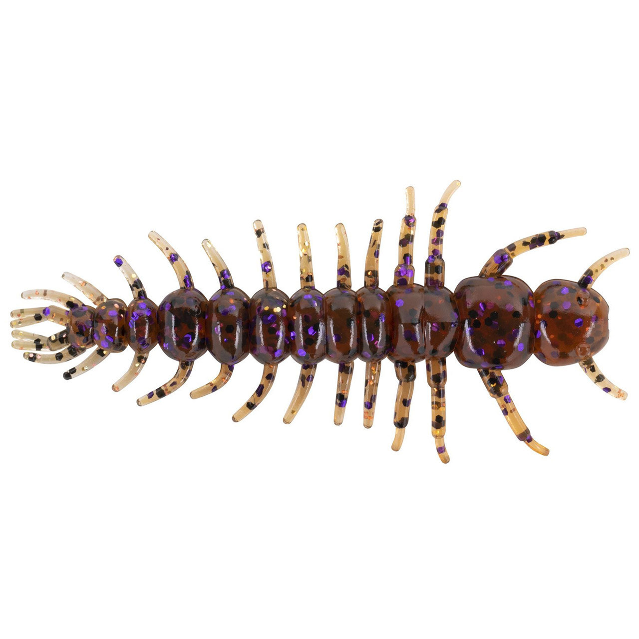 YUM Hellgrammite Soft Plastic Bait - Pearl White, 3" Ned Rig Bait For Bass, Crawdad & Nymph Imitation (8 Per Bag)