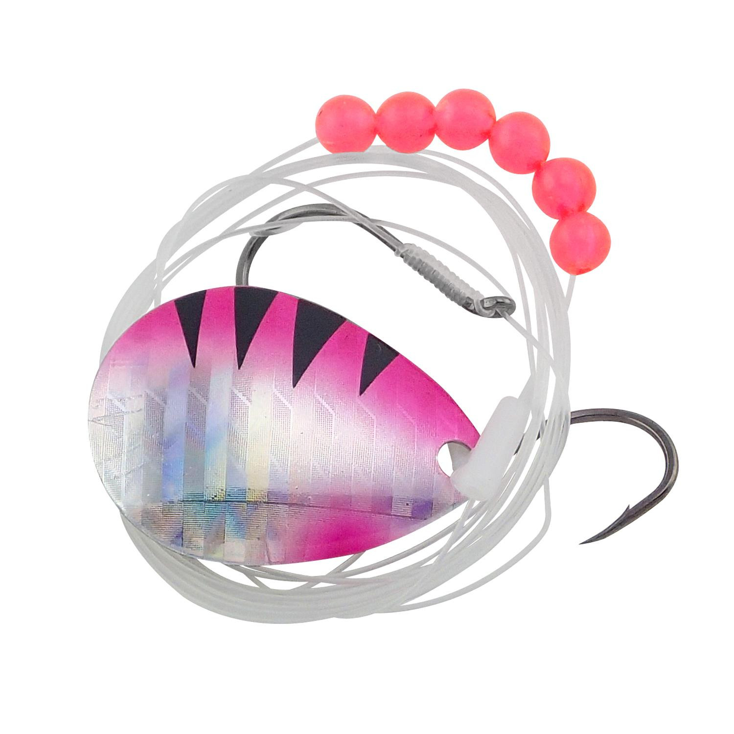 5 Spinner Rigs Walleye Crawler Harness – Lame #3 Colorado UV (Montatura Luminescente)