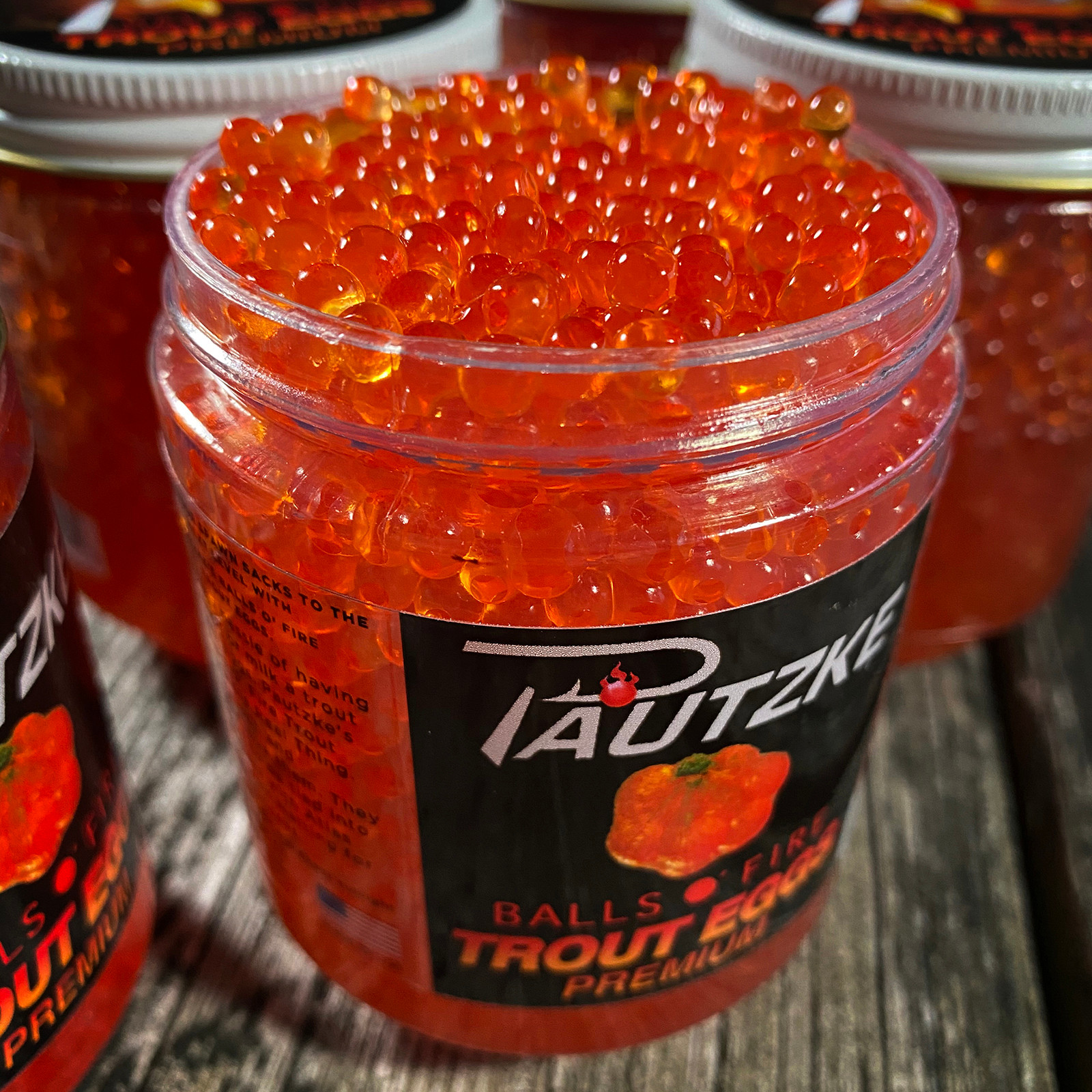 Pautzke Balls O Fire Trout Eggs Fishing Bait - 8oz Uncured Preserved Salmon Eggs For Spawn Sacks