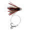 Ice Strong Too Strong Premium Mini Trolling Flies color Bad Blood 2 inch rigged trout trolling fly