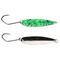 Silver Horde Kingfisher Trolling Spoon color Glow Green Spatter Back