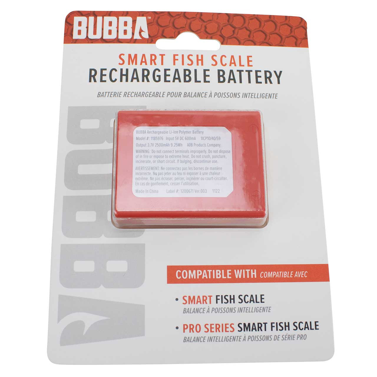 Bubba Blade Smart Fish Scale Rechargeable Battery FishUSA