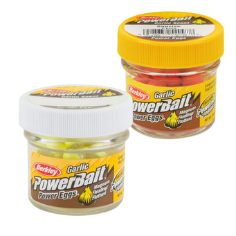Berkley PowerBait Magnum Garlic Power Eggs containers