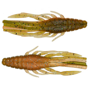6th Sense Crube Crawfish top and bottom view of color Crawfish Crunch