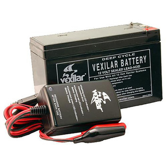 Vexilar 12v 9Ah High Performance Battery & Charger Set