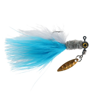 Strike King Mr. Crappie Maribou Sausage Spin color Ghost Minnow