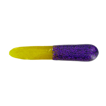 Big Bite Baits Scentsation Tailcutter color Purple Glitter Chartreuse