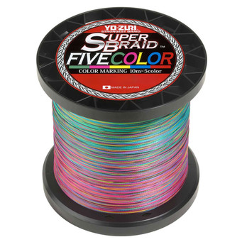Yo-Zuri SuperBraid Five Color Braided Fishing Line