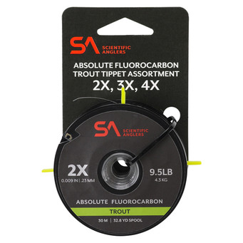Scientific Anglers Absolute Fluorocarbon Trout Tippet Assortment 2X/3X/4X