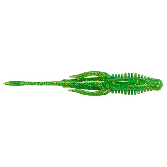 Nories Hulabug Bladed Jig Trailer color Chartreuse Gold and Green Flake