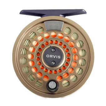 Orvis Battenkill Click Reel color Bronze spool side (fly line not included)