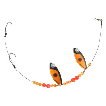 Eye-Fish Premium Double Willow Blade Worm Harness color Darter - Copper Back