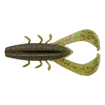 Yamamoto Nuki Bug color Green Pumpkin with Green and Purple Flake