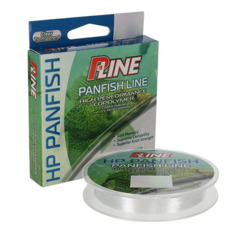 P-Line HP Panfish Copolymer Line color Clear spool and box