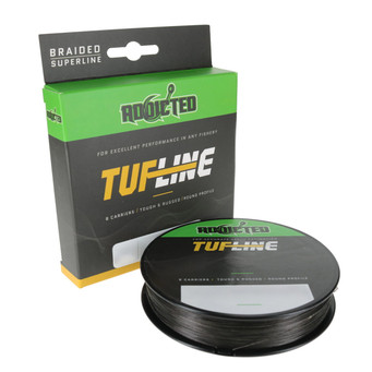 Tuf Line ADX Enforcer 8X Braid in Dark Green, shown with packaging.