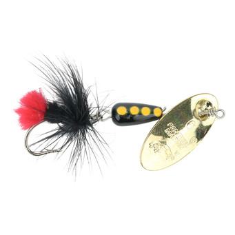 Panther Martin Teardrop Single Hook Fly Spinners color Gold-Black