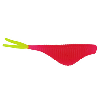 Ol' Blue Tackle Small Fry Soft Bait color Pink Chartreuse