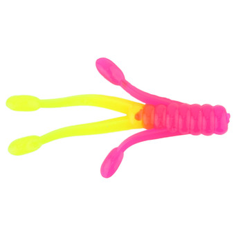 Ol' Blue Tackle Squid Soft Bait color Pink Chartreuse