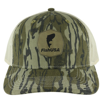 FishUSA Camo Trucker Patch Hat Front